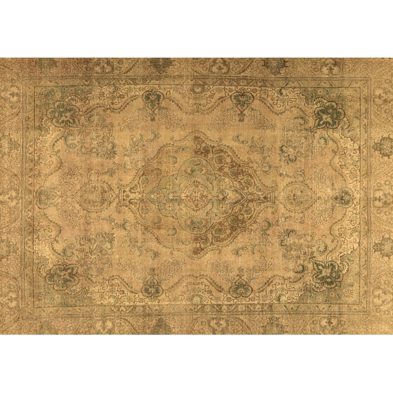 Ahgly Company Indoor Rectangle Persian Brown Traditional Area Rugs, 7' x 10'