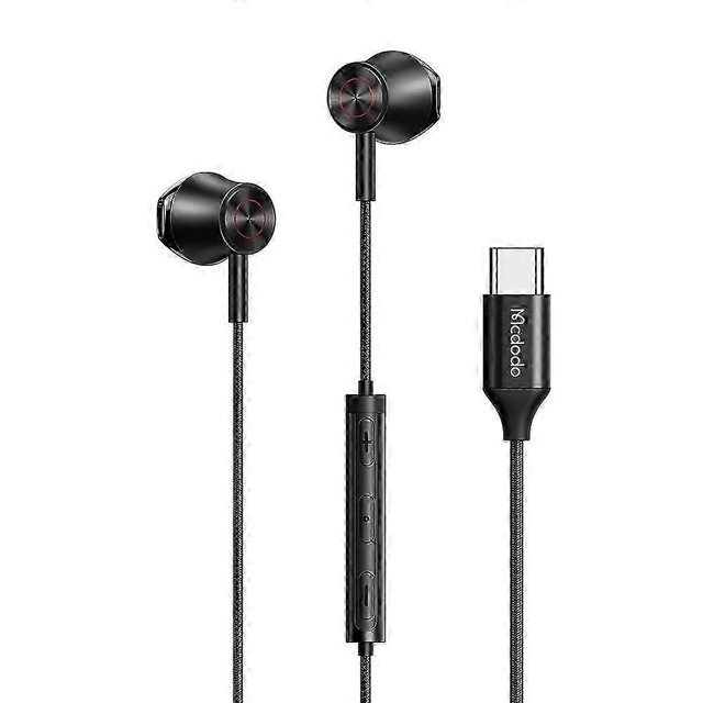 Type A Mcdodo Hp-4070 Type-c Stereo Sound Wired Earphone Hd Call Microphone Headphone