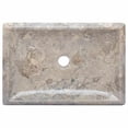 thumbnail image 4 of Lavabo de mármol VidaXL hecho a mano elegante gris para baño 50x35x10 cm, 4 of 8
