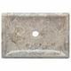 thumbnail image 4 of Lavabo de mármol VidaXL hecho a mano elegante gris para baño 50x35x10 cm, 4 of 8
