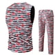 thumbnail image 4 of Chaleco de traje de día de San Valentín de moda para hombre + Pantalones de traje Traje de dos piezas Pompotops  oipoqjl22339, 4 of 9