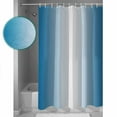 thumbnail image 4 of Blue Ombre Waterproof Fabric Shower Curtain, Blue White Gradient Modern Abstract Art Shower Curtain for Bathroom Curtains Bathtubs Hotel Washable Shower Curtains with 12 Hooks Standard 72x72, 4 of 6