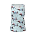 thumbnail image 4 of Fotbe Dachshund Dog Puppy Womens Loose Fit Casual Flowy Slim-Fit Tank Tops Athletic Round Neck Trendy Sleeveless Summer Tops for Gym and Yoga-Large, 4 of 9