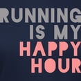 thumbnail image 3 of CafePress - Running Is My Happy Hour T Shirt - Women's Traditional Fit Dark T-Shirt, 3 of 4