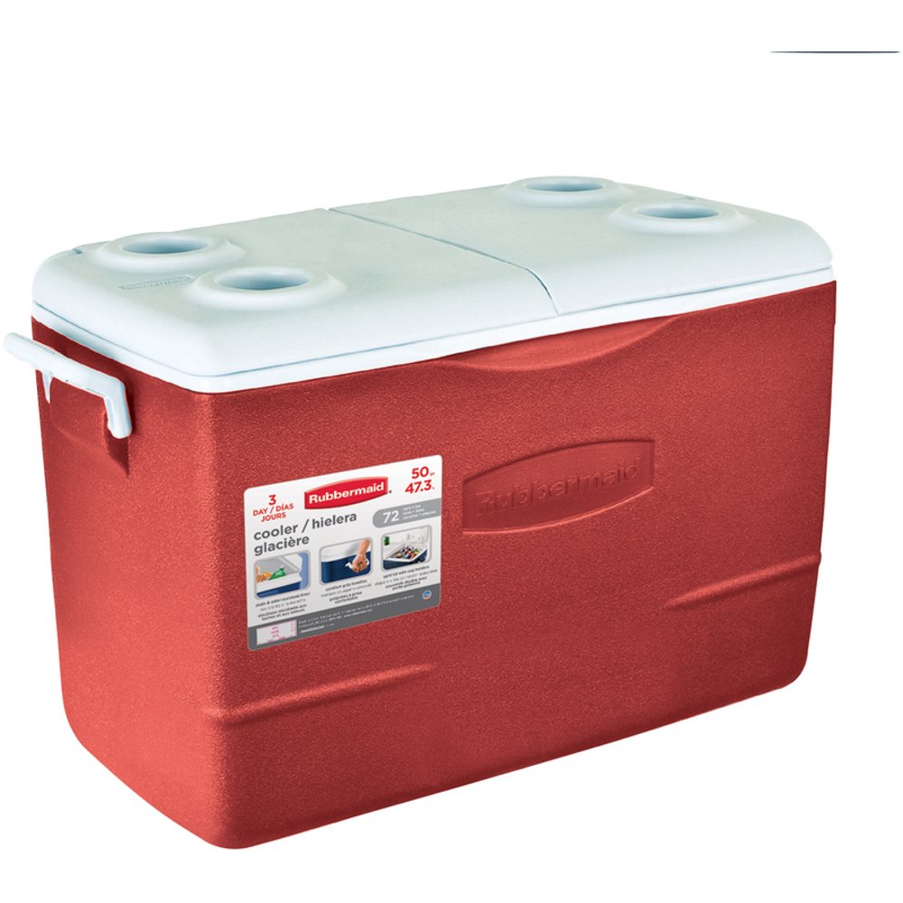 50 Quart NonWheeled Red Cooler
