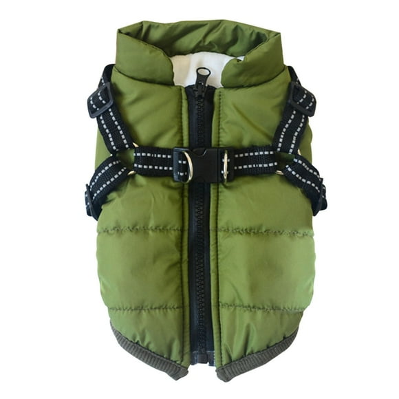 SIfdSeng Christmas Gifts Winter Vest with Integrated Harness Warm Ski Jacket for And Cats Cold Weather Outdoor Apparel