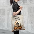 thumbnail image 4 of Happy Halloween Miniature American Shepherd Witches Hat Pumpkin Carving All Over Print 3D Canvas Tote Bag MAS Dog Lover Gifts Reusable Handbag - 02019, 4 of 5
