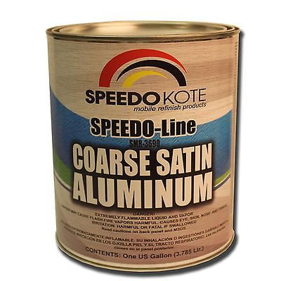 Coarse Satin Aluminum for automotive base coats , One Gallon