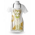 thumbnail image 3 of Cat Apron Exquisite Stylized Magic Cat with Ethnic Ornaments Fantasy Forest Artistic Framework, Unisex Kitchen Bib Apron with Adjustable Neck for Cooking Baking Gardening, Multicolor, by Ambesonne, 3 of 3