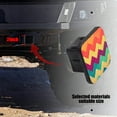 thumbnail image 5 of Hitch Cover Fits For 2-Inch Hitch,Colorful Pattern With Retro Stylerubber Trailer Hitch Cover Tube Plug Insert,Car Exterior Accessories, Receiver Tube Hitch Plug, 5 of 6