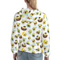 thumbnail image 7 of Lsque Funny Avocado In Mexican Clothes Pattern Casual Women's Hoodie,Hooded Sweatshirt with Kangaroo Pocket,Pullover Hoodie with Eye-catching Drawstrings-Small, 7 of 7