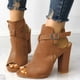 thumbnail image 1 of Nuevas sandalias de tacón grueso con boca de pescado para mujer, zapatos de mujer informales con correa en el tobillo y correa con hebilla Wmkox8yii  nm1297, 1 of 6