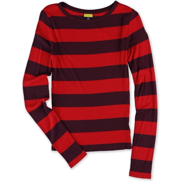 Aeropostale Womens Striped Graphic T-Shirt, Red, Juniors, Small