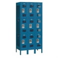 thumbnail image 2 of 12" Wide Triple Tier Vented Metal Locker - 3 Wide - 6 Feet High - 15 Inches Deep - Blue - Assembled, 2 of 4
