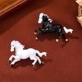 thumbnail image 4 of LICEWO Chinese Zodiacs Horse Brooch Vintage Alloy Lightweight Versatile Fashion Pin, 4 of 8