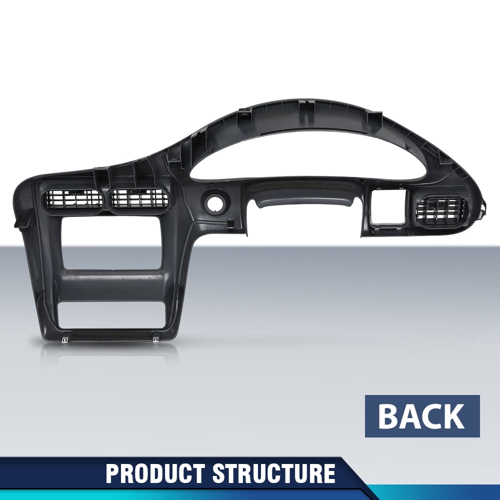 Dash Panel Speedometer Trim Bezel Fit for Chevy Cavalier 2000-2005 Surround Trim Panel Dashbard Dark Gray