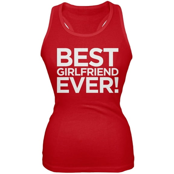 Best Girlfriend Ever Red Juniors Soft Tank Top - 2X-Large