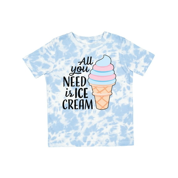 Inktastic All You Need is Ice Cream with Ice Cream Cone Boys or Girls Toddler T-Shirt