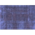 thumbnail image 1 of Ahgly Company Machine Washable Indoor Rectangle Abstract Blue Modern Area Rugs, 7' x 9', 1 of 4