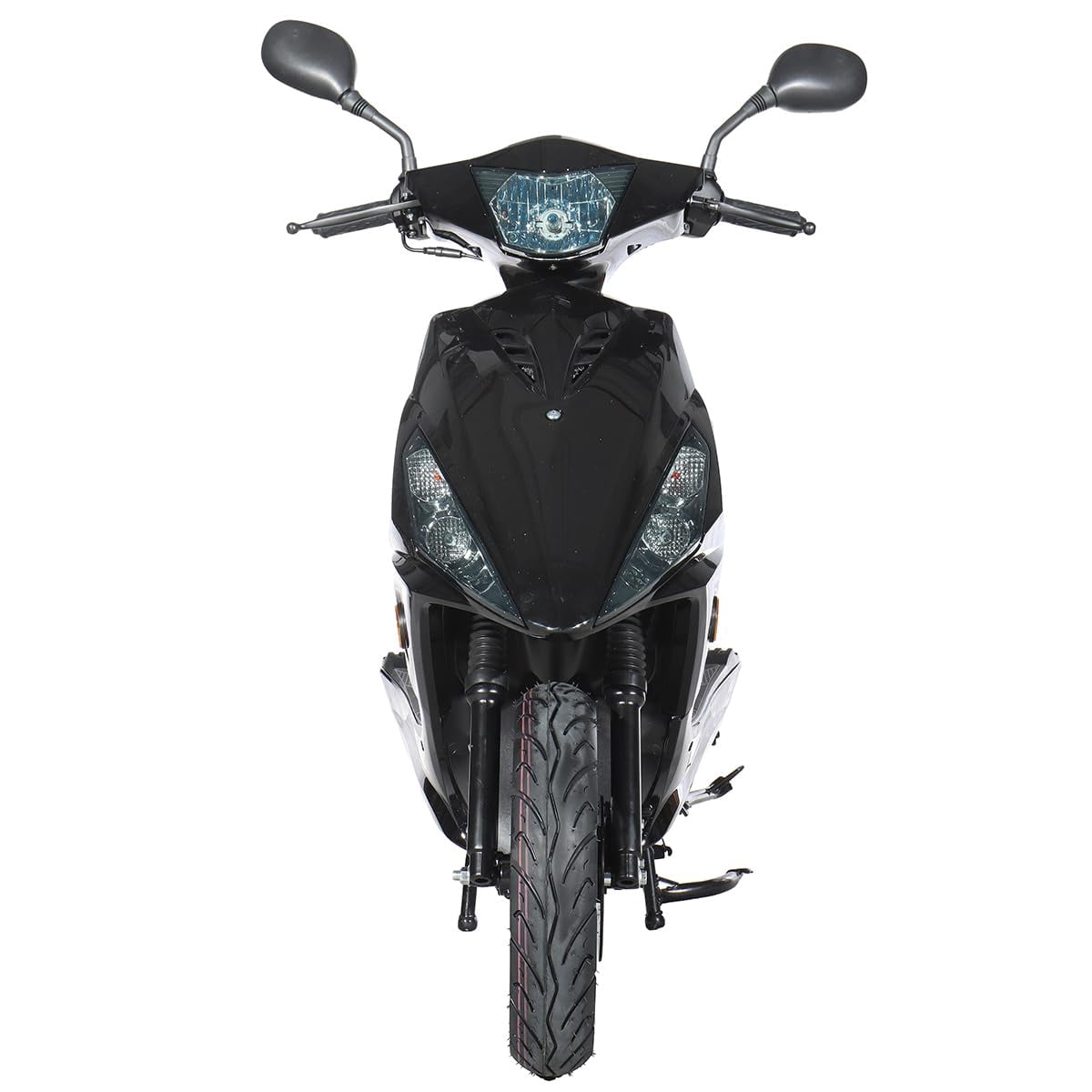 X-Pro Brand New 150cc Gas Powered Moped Scooter, 10" Aluminum Wheels Electric Start Large Headlights