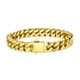 thumbnail image 1 of Brazalete Bestyle con cadenas cubanas de Miami chapadas en oro de 18 quilates, 19 cm, 1 of 9