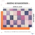 thumbnail image 6 of Yayeee Doormat for Indoor Entrance 32" x 20" Non Slippery Floor Rug, Pink and Purple Plaid Pattern, 6 of 8