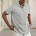 thumbnail image 2 of Mens Shirts Short Sleeve Casual Loose Fit T-Shirt Athletic Sports Tops Gray L, 2 of 6