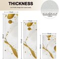 thumbnail image 4 of White Gold Marble Pattern Kitchen Rugs Sets Of 3,Kitchen Runner Rugs Non Skid Washable,Decorative Kitchen Floor Mats for Kitchen,Sink,Laundry,17"x30"+ 17"x47" + 17"x59", 4 of 6