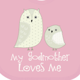 thumbnail image 4 of Inktastic My Godmother Loves Me Boys or Girls Baby Bib, 4 of 4