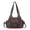 Coffee, variant on Angelkiss Women Crossbody Bag Vegan Leather Multi Pockets Satchel Handbags Shoulder Bag Hobo Bag