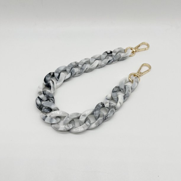 Cadena acrílica de 22 colores, cadena de espina de pescado mediana, cadena de resina para bolso, cadena para gafas, cadena para teléfono móvil, cadena para bolso, llavero