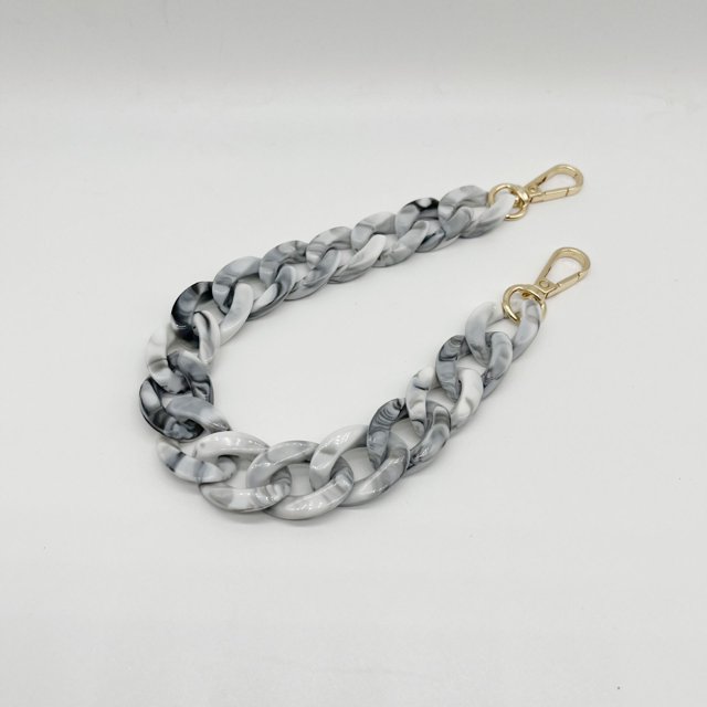 Cadena acrílica de 22 colores, cadena de espina de pescado mediana, cadena de resina para bolso, cadena para gafas, cadena para teléfono móvil, cadena para bolso, llavero