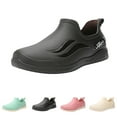 thumbnail image 2 of XIMIN Women's Slip-On Rain Boots Waterproof Garden Shoes Solid Color Lightweight Short Ankle Work Shoes and Outdoor Farming Garden Clogs, 2 of 6