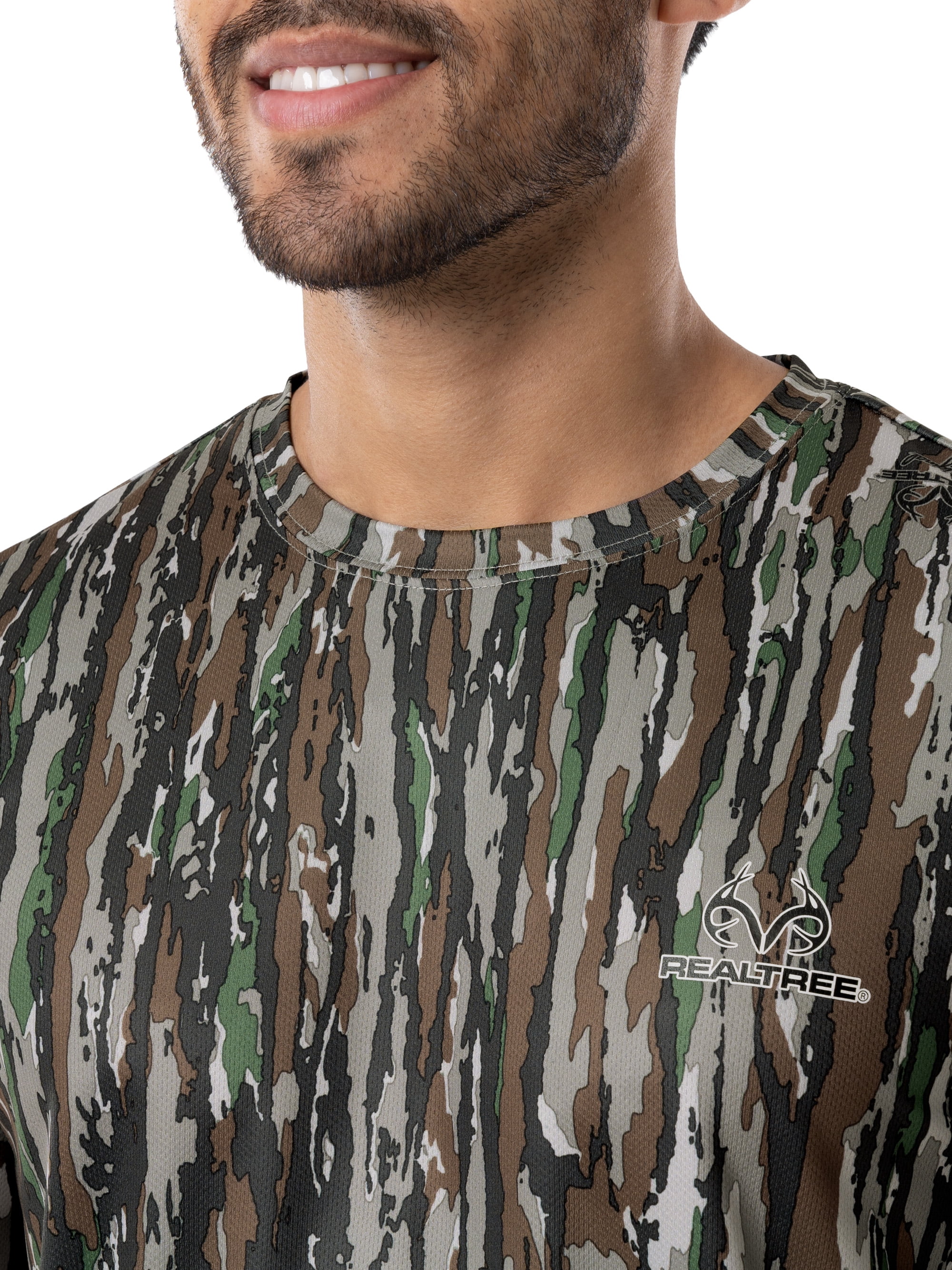 Realtree Men's Long Sleeve Performance Camo Tee 2-Pack Bundle