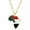 Republic of Sudan, variant on Africa Map Pendant Necklace Delicate Jewelry Ghana Nigeria Congo Sudan Somalia Uganda-Senegal