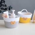thumbnail image 3 of Grandest Birch Handmade Bright-coloRed Storage Basket Multi-use Delicate Cotton Rope Sundries Basket for Home Handmade Wide Applic, 3 of 8