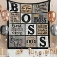 thumbnail image 3 of Boss Day Gifts for Him, Best Boss Gifts for Men, Boss Appreciation Throw Blanket 60 L X50 W, Boss Leaving Gifts, Boss Christmas Birthday Gifts for Men, 3 of 6