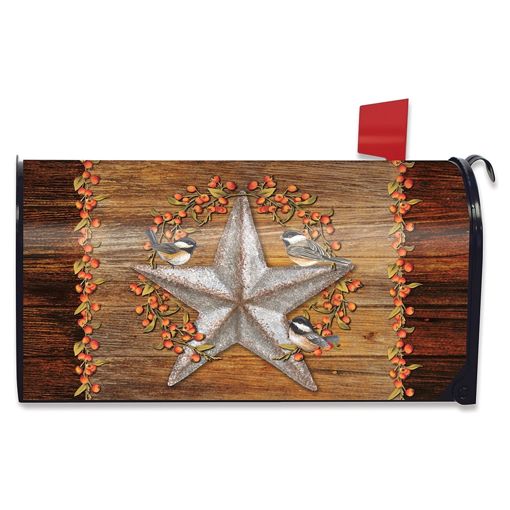 Harvest Barnstar Mailbox Cover Fall Primitive Standard