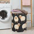 thumbnail image 2 of Qzaxky Cartoon Shepp Laundry Basket Organizer Foldable Tall Large Laundry Basket Collapsible Folding Laundry Basket Dirty Clothes Fabric, 2 of 7
