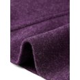 thumbnail image 5 of INSPIRE CHIC Pea Coat for Women Winter Stand Collar Button Down Mid Long Coats Outerwear with Belt S Deep Purple, 5 of 6