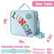 thumbnail image 2 of Bolsa de almuerzo con aislamiento de nailon y correa de hombro ajustable, bolsa de almuerzo preppy, lonchera preppy reutilizable para niñas de la escuela, lonchera para niños, 2 of 5