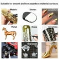thumbnail image 7 of 1/2/3/4Pcs Chrome Mirror Marker Pen, 0.7mm 1mm 2mm DIY Reflective Paint Pen, Permanent Gold Silver Copper Marker Model Painting, 7 of 7