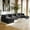 Gray+U-Shaped, variant on VEPXXP 146.8" Contemporary U-Shaped Sofa, Chenille 4-Seater Modular Cloud Couch with 2 Reversible Ottomans, Easy Care Living Room Family Furniture, Green