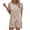 Womens Summer Set - Beige, variant on Maqroz Plus Size Two Piece Sets for Women Short Sleeve Round Neck Irregular Cross Hem Tunic and Shorts Set Fashion Summer Casual Athletic Workout Matching Set