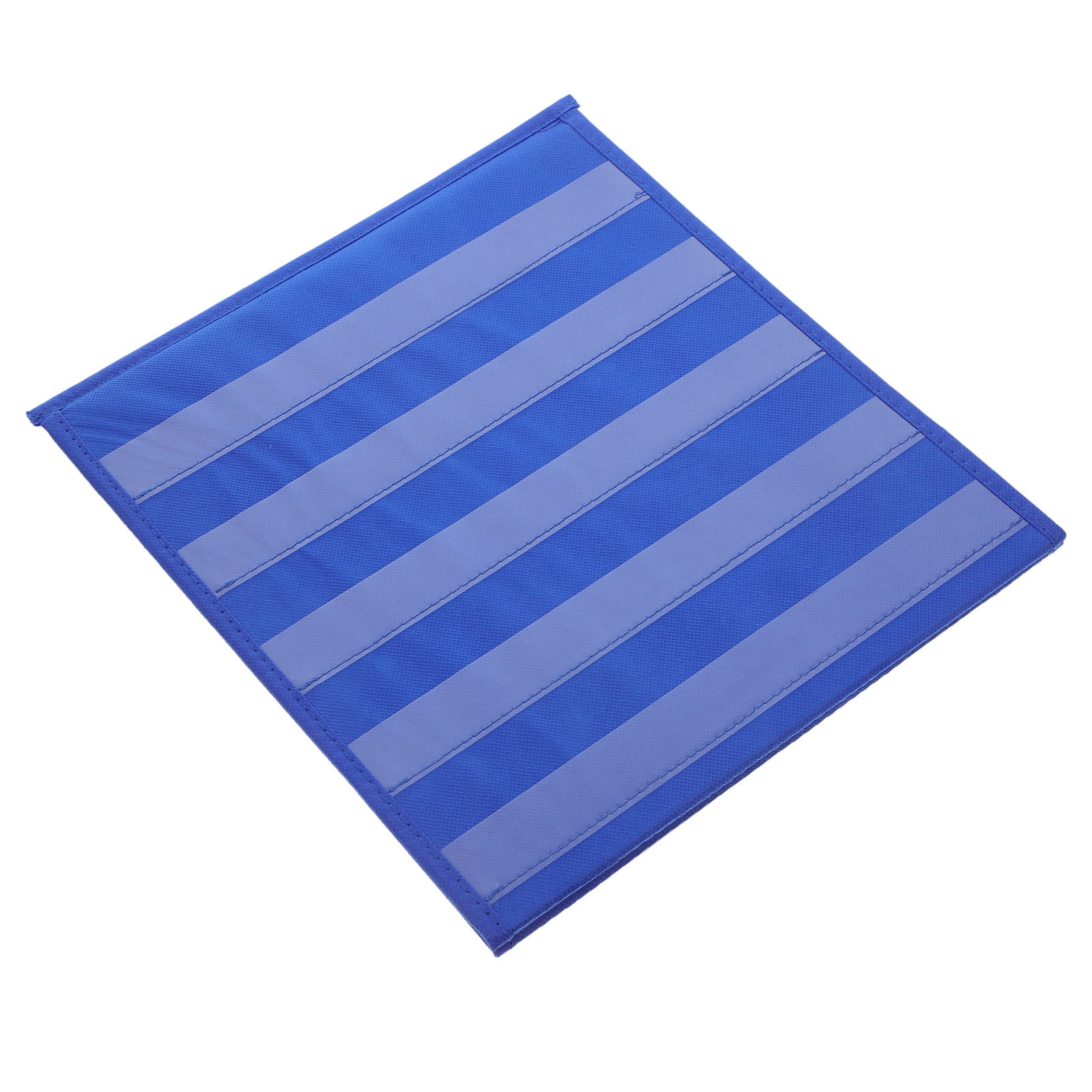 Uonlytech Blue Desktop Pocket Chart with Foldable Design for Classroom Scheduling and Card Display