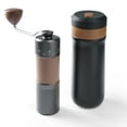 thumbnail image 4 of Ensemble de Moulin à Café Manuel et Cafetière à Infusion Manuelle, Moulin Conique Réglable avec Carafe en Verre, Égouttoir et Tasses, Trousse Complète de Cafetière à Filtre pour Baristas à la Maison, 4 of 18
