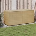 thumbnail image 1 of vidaXL Garden Storage Box Mix Beige 283L Poly Rattan, 1 of 5