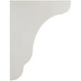 thumbnail image 3 of 1 3/4"W x 7 1/4"D x 9 1/2"H Plymouth Wood Vintage Decor Bracket, Chalk Dust White, 3 of 6