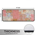 thumbnail image 5 of Kitchen Rugs Sets Of 2,Pioneer Flower Floral Print Pattern Anti Fatigue Kitchen Mat Rugs Non Slip Washable,Decorative Kitchen Floor Mats for Kitchen,Sink,Laundry,17"x47"+17"x47", 5 of 5