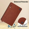 thumbnail image 4 of Protective Case for All-New Amazon Fire HD 10 and 10 Plus Tablet (13th/11th Generation, 2023/2021 Release) 10.1", PU Leather Slim Lightweight Stand Hand Strap Shockproof Case,Brown, 4 of 7